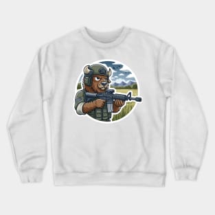 Tactical Bison Buffalo Crewneck Sweatshirt